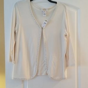 Talbot lightweight cream clasped jacket/cover